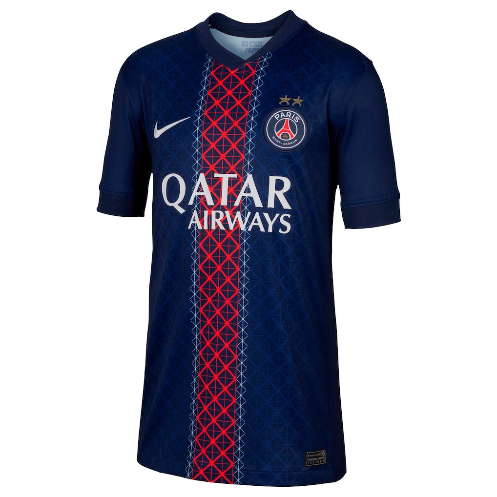 Maillot JUNIOR Domicile "Champions of Europe" 2 Étoiles PSG 2025/26